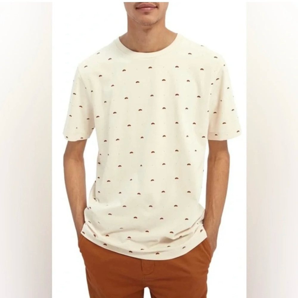 Scotch & Soda Men’s Size M Patterned Soft Cotton Jersey T Shirt